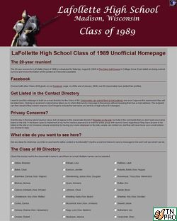 La Follette High School Clas of 1989